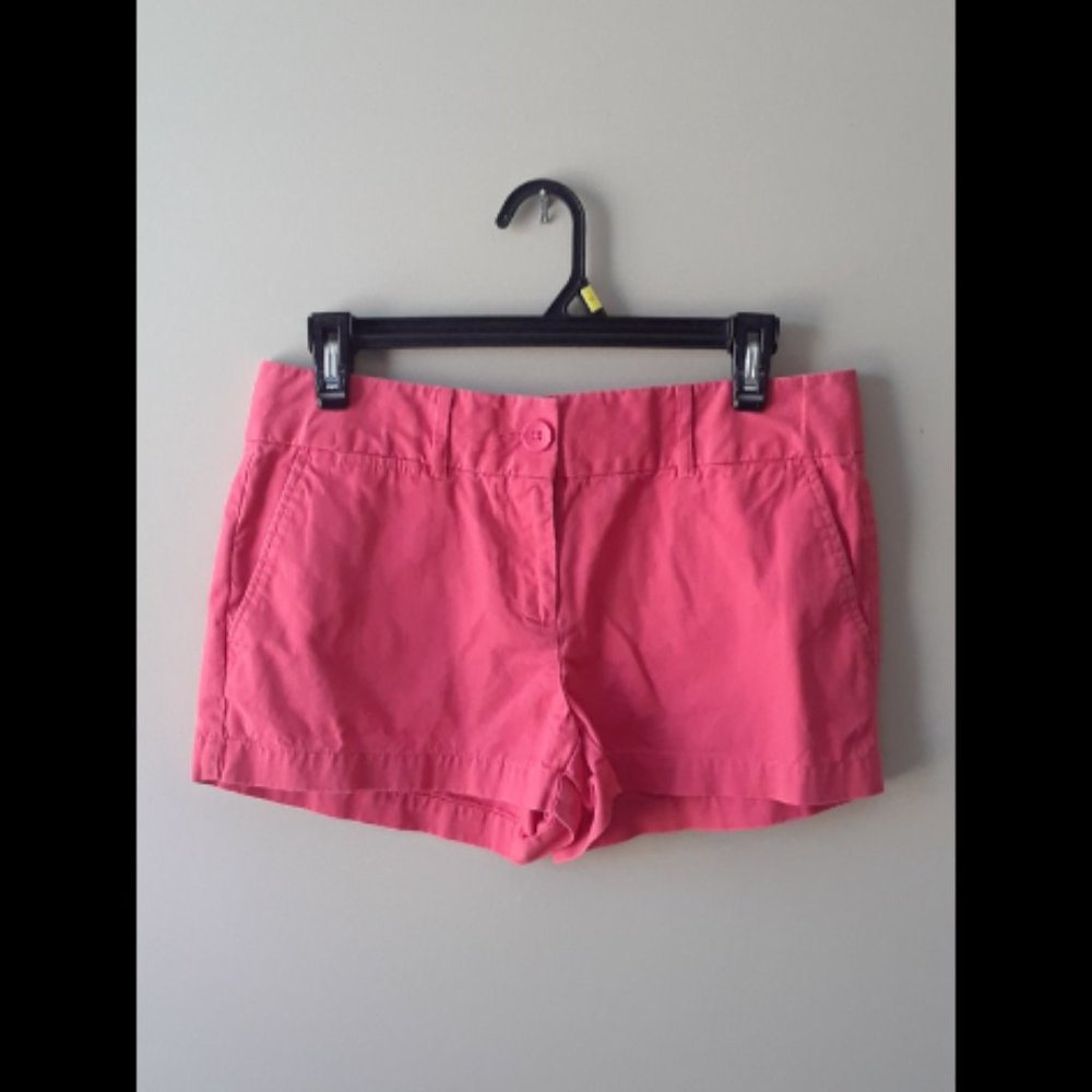 Loft Coral Pink Orange Chino Shorts Size 2